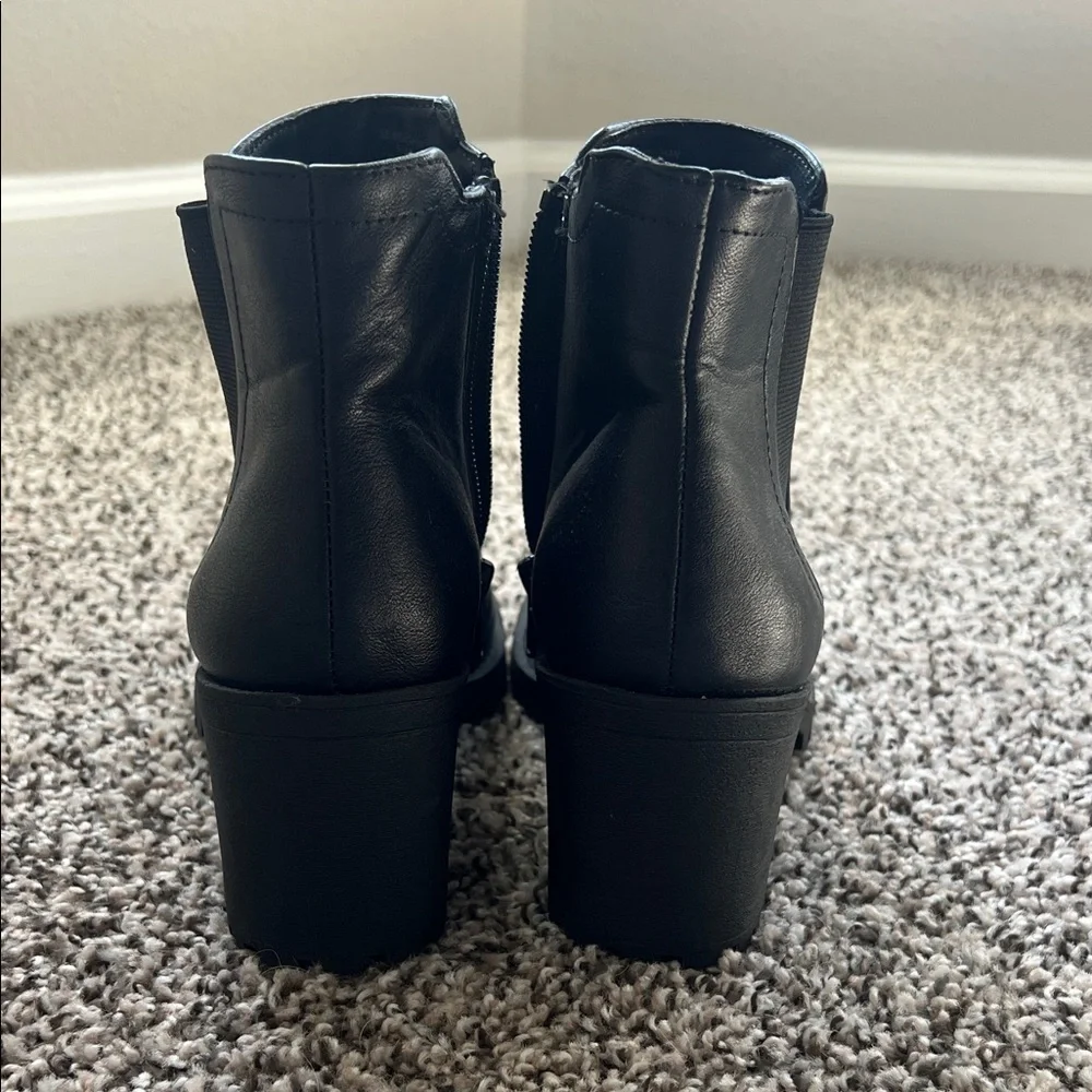 Sun + Stone Black Ankle Booties - Picture 2 of 6